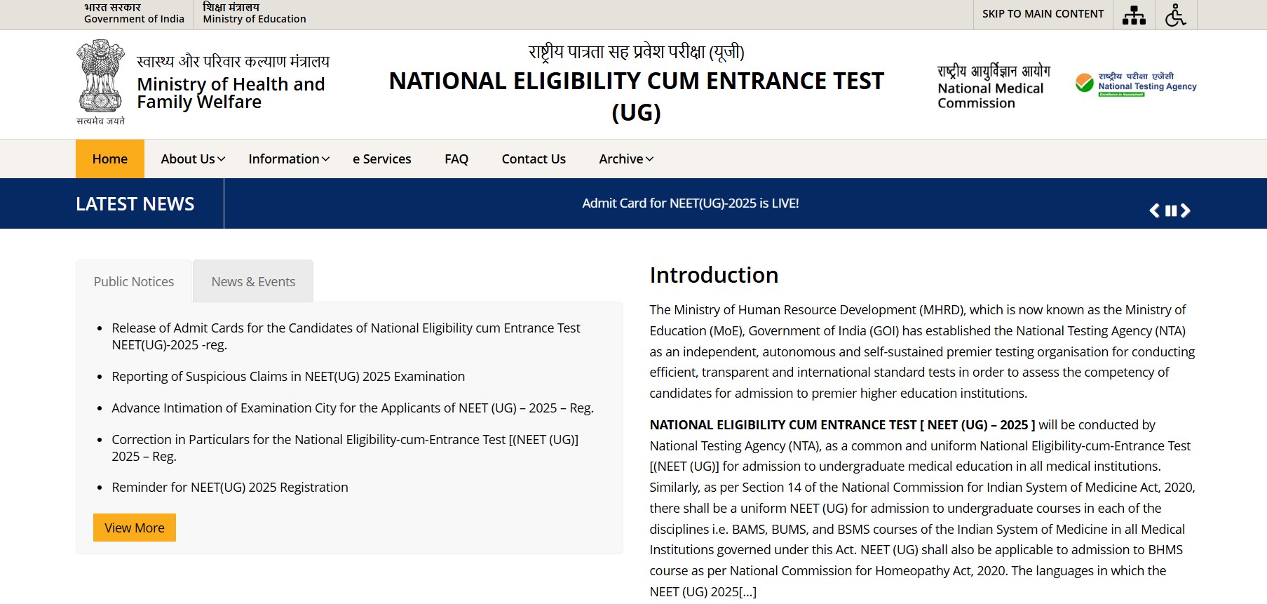 NEET 2025 Result Declared
