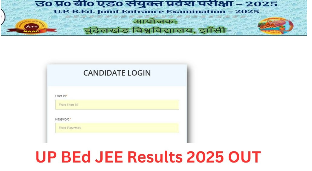UP Bed Jee Result 2025