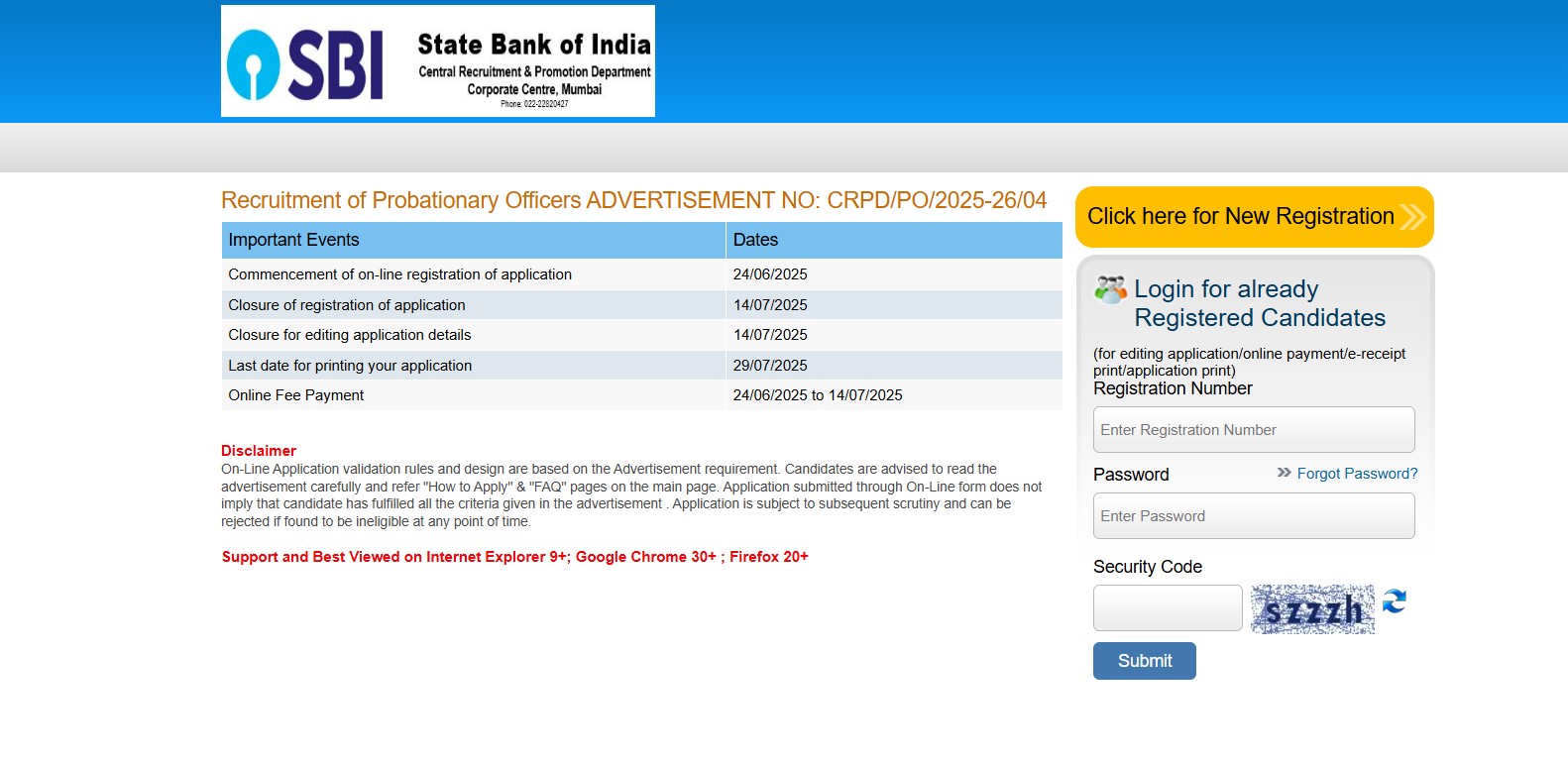 SBI PO Recruitment 2025