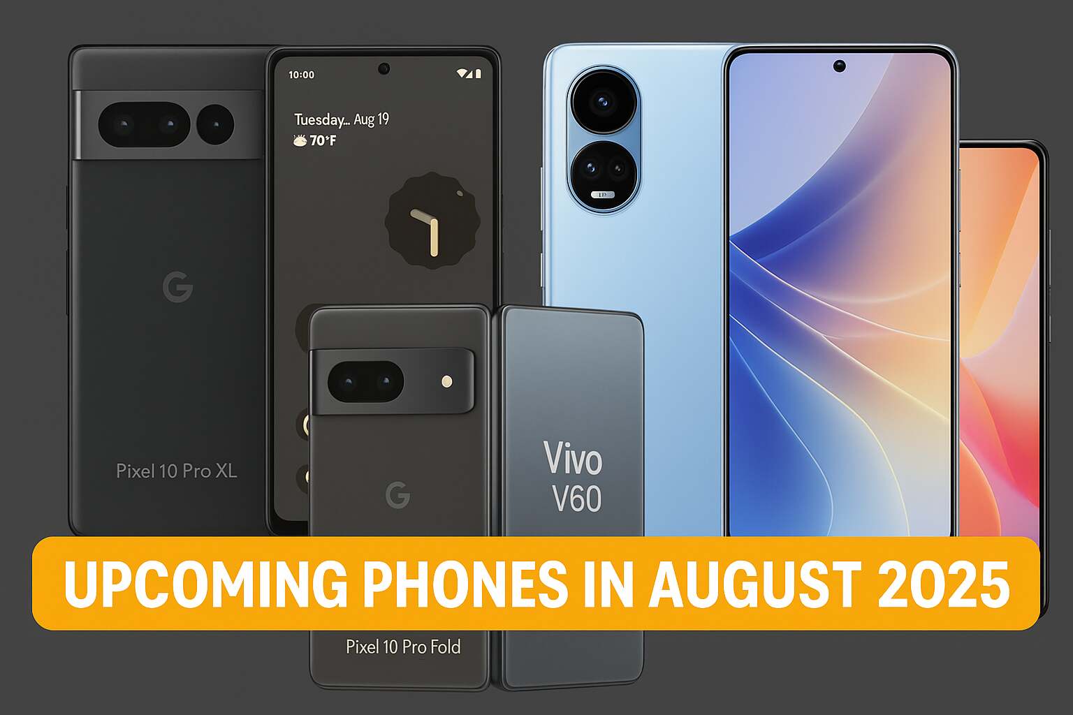 Upcoming Phones in August 2025