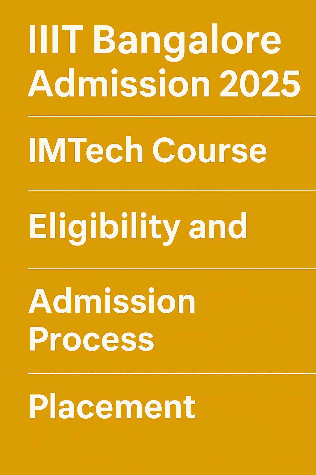 Remove term: IIIT Bangalore Admission IIIT Bangalore Admission
