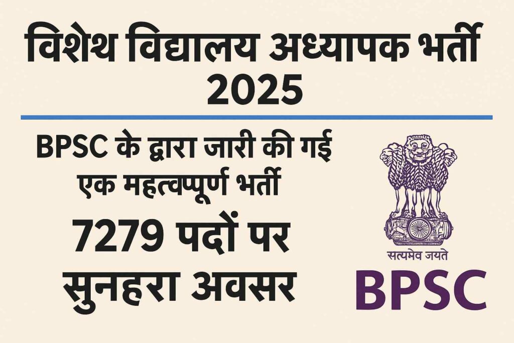 BPSC Bihar Special School Teacher