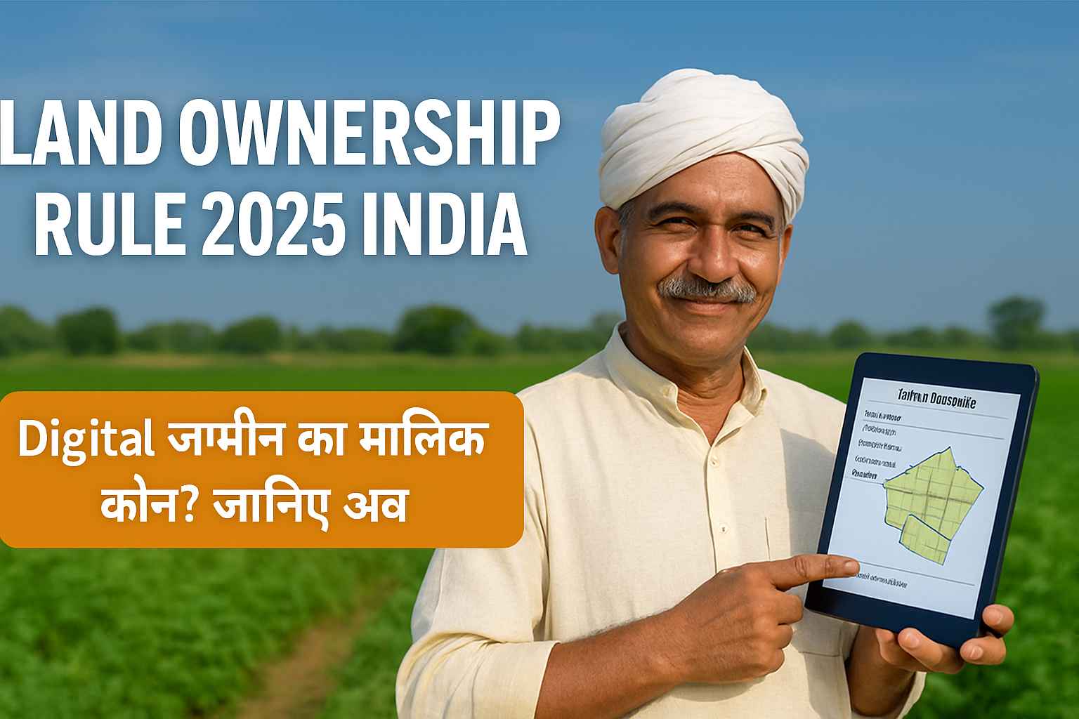 Land ownership rule 2025 India